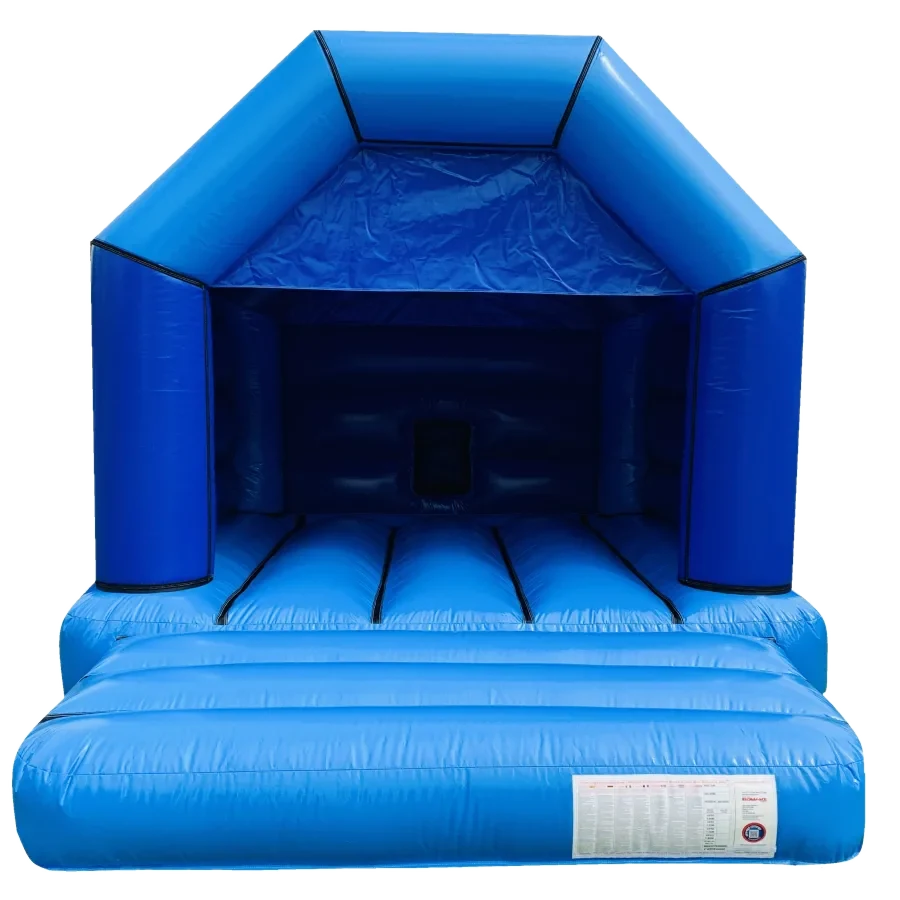 Blue A-Frame bouncy castle