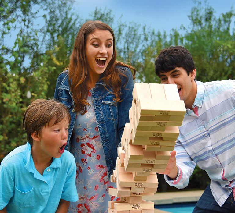 Giant Jenga game