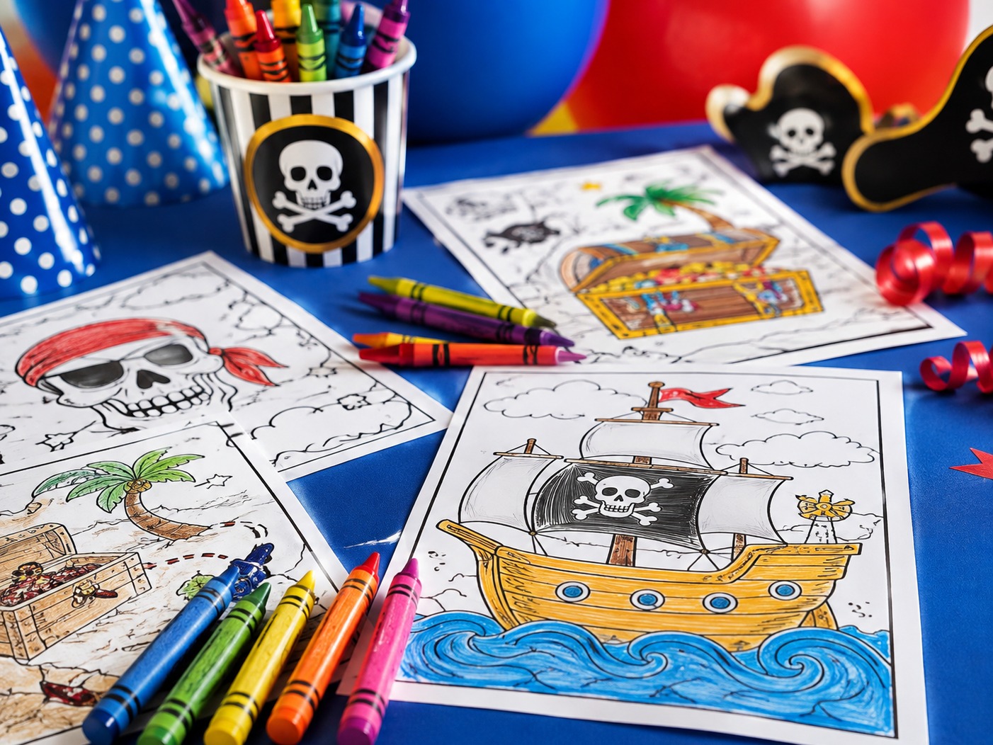 Themed colouring pages