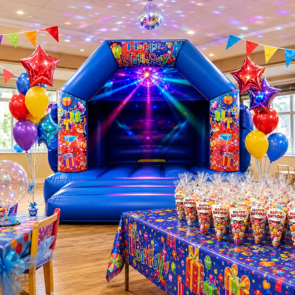 Happy Birthday themed party setup