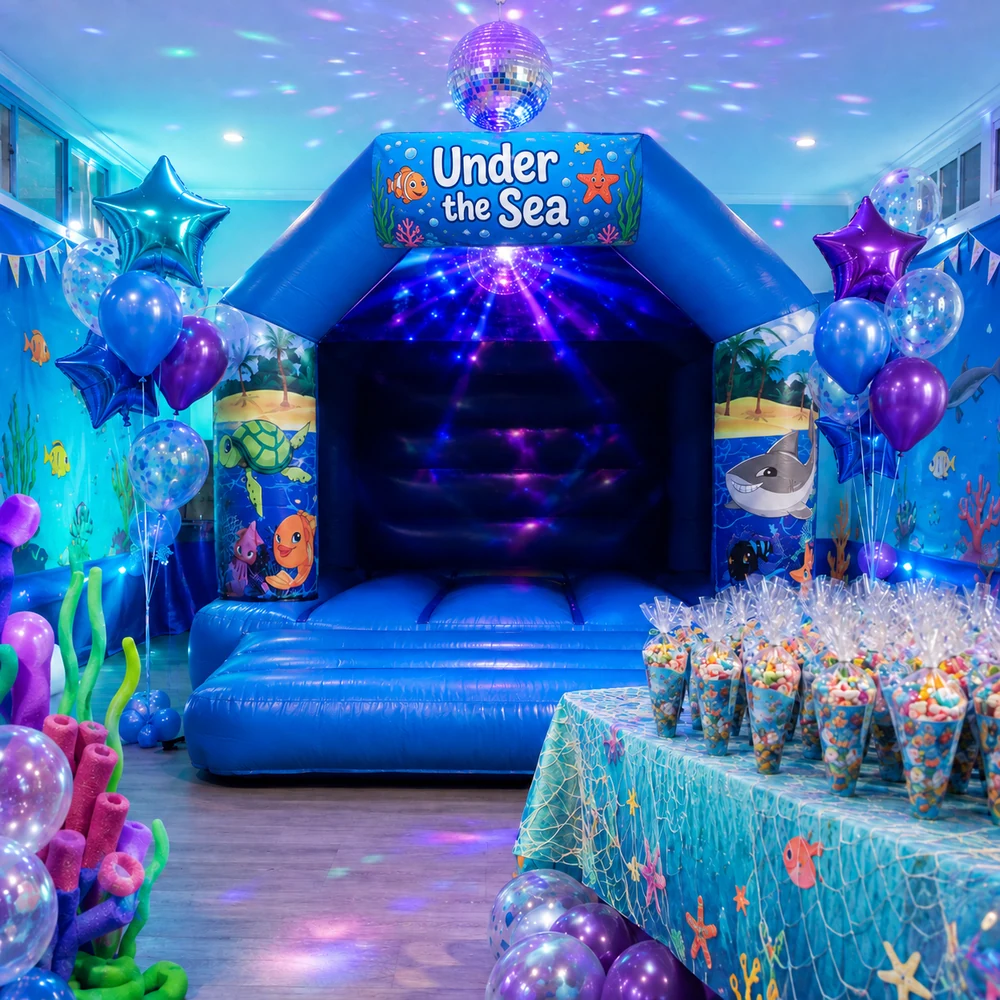 Under the Sea themed party setup